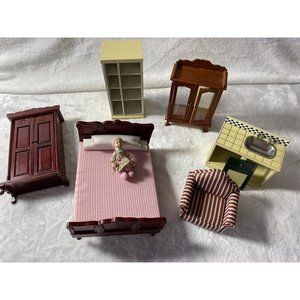 Melissa & Doug Victorian Doll House Furniture Lot Need Repairs As Is
